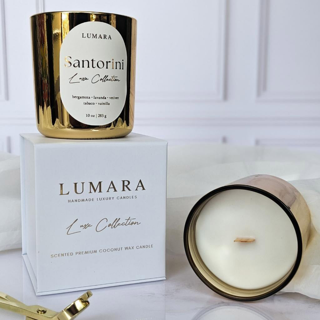 Santorini Luxury Candle - Bergamota | Lavanda | Vetiver