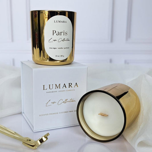 Paris Luxury Candle - Rosa negra | Vainilla | Pachuli