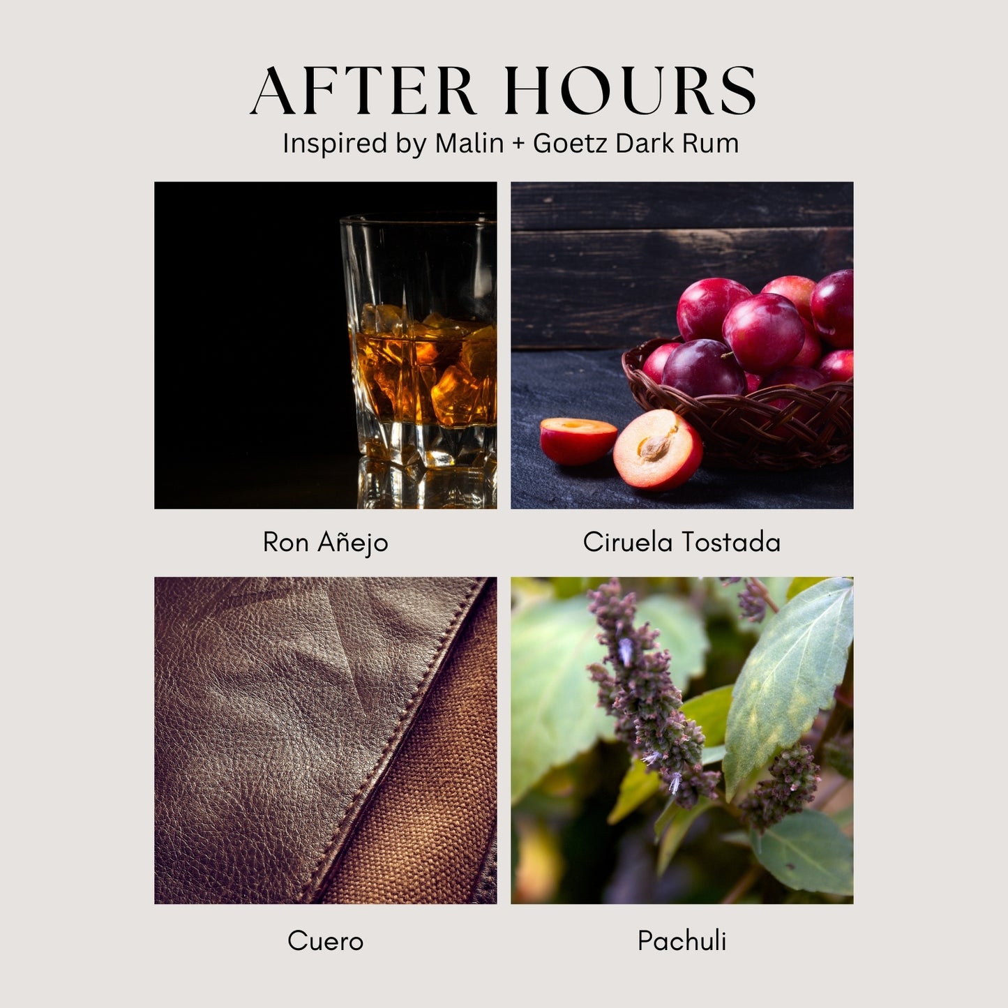 After Hours Candle - Inspirado en Dark Rum by Malin+Goetz